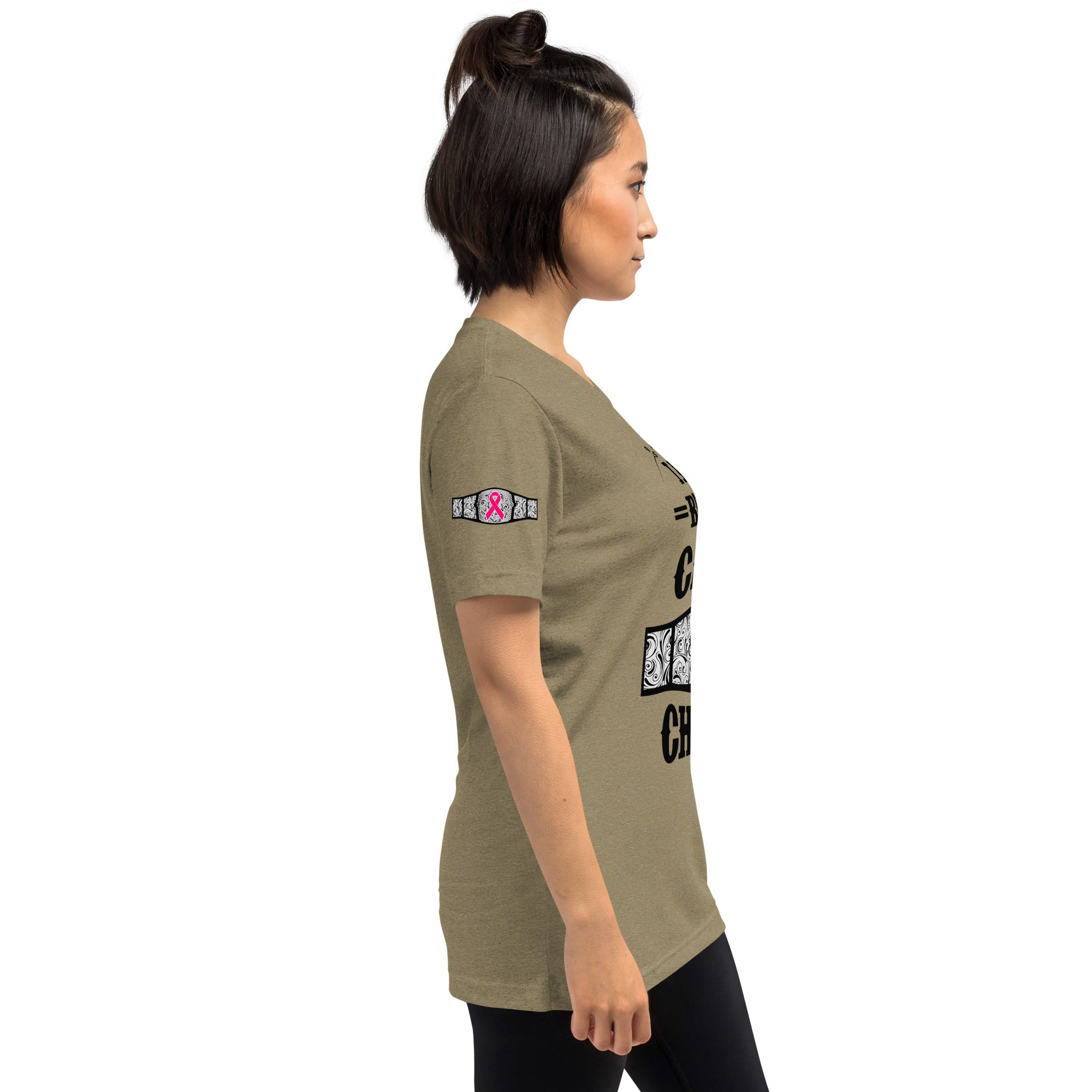 "I Am A Breast Cancer Champion" Short sleeve t-shirt