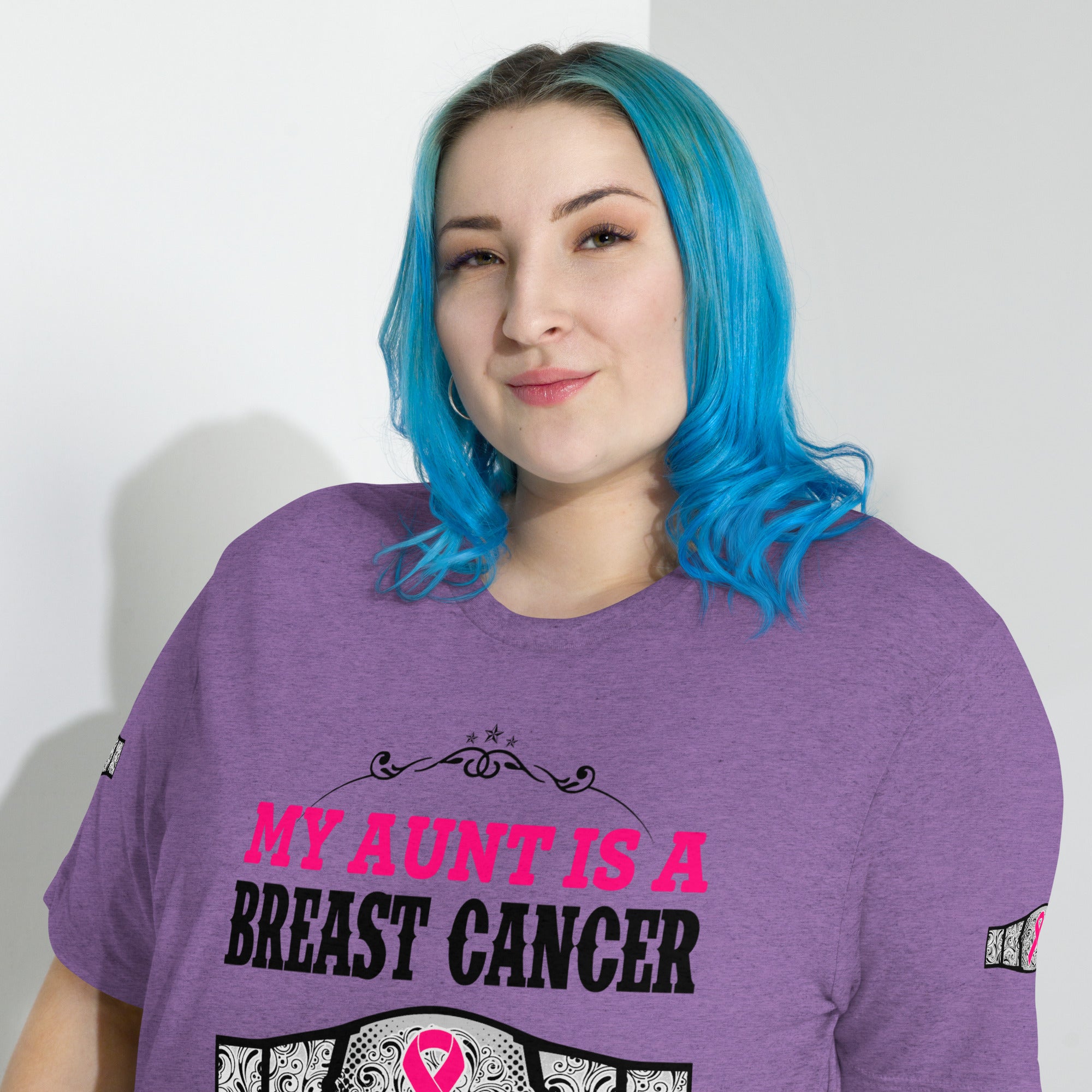 "My Aunt Is A Breast Cancer Champ" Tri-Blend T-Shirt