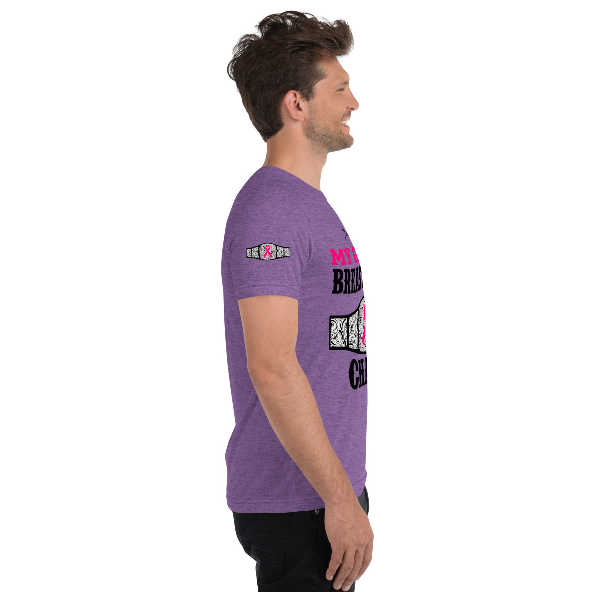 "My Granny Is A Breast Cancer Champ" Tri-Blend T-Shirt