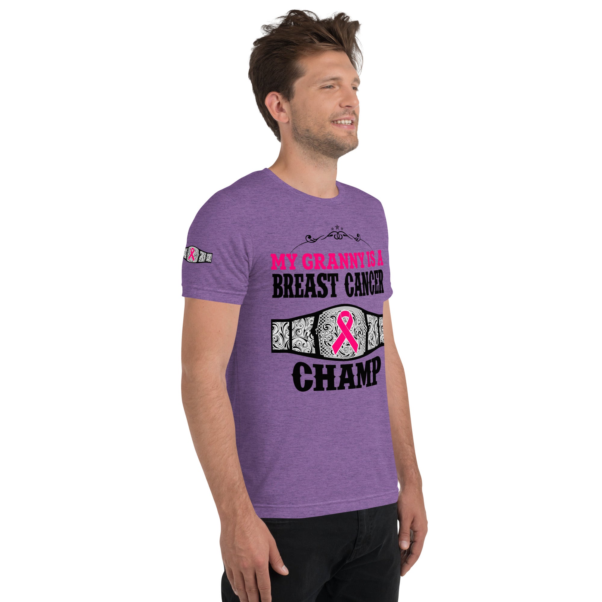 "My Granny Is A Breast Cancer Champ" Tri-Blend T-Shirt