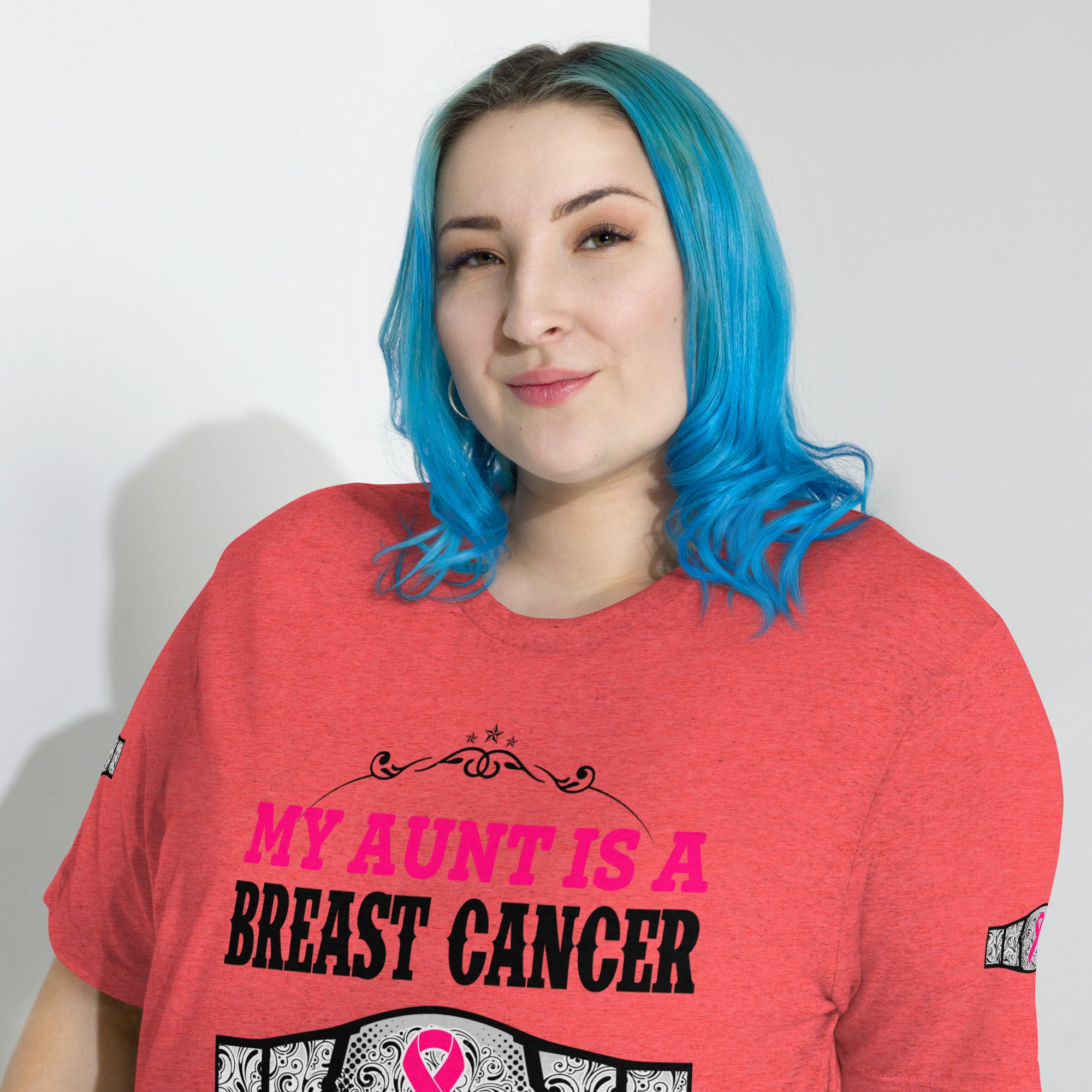 "My Aunt Is A Breast Cancer Champ" Tri-Blend T-Shirt