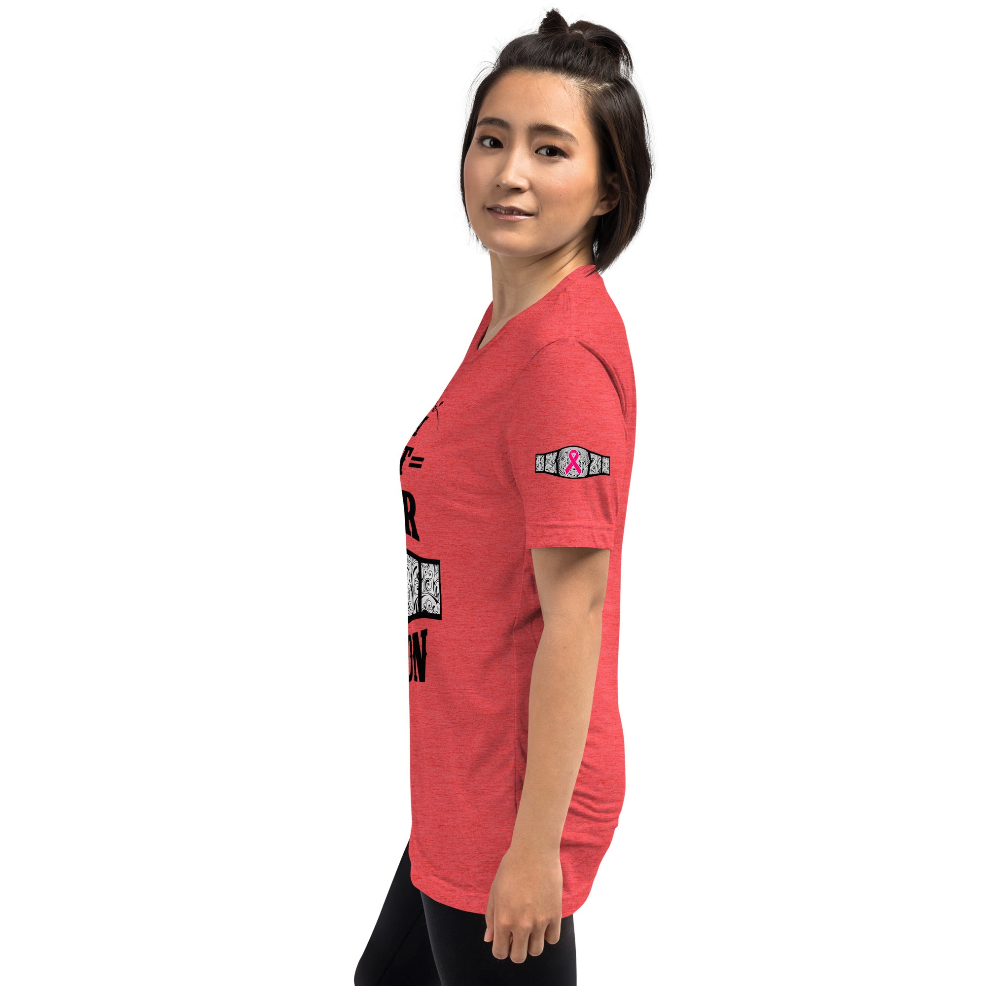 "I Am A Breast Cancer Champion" Short sleeve t-shirt