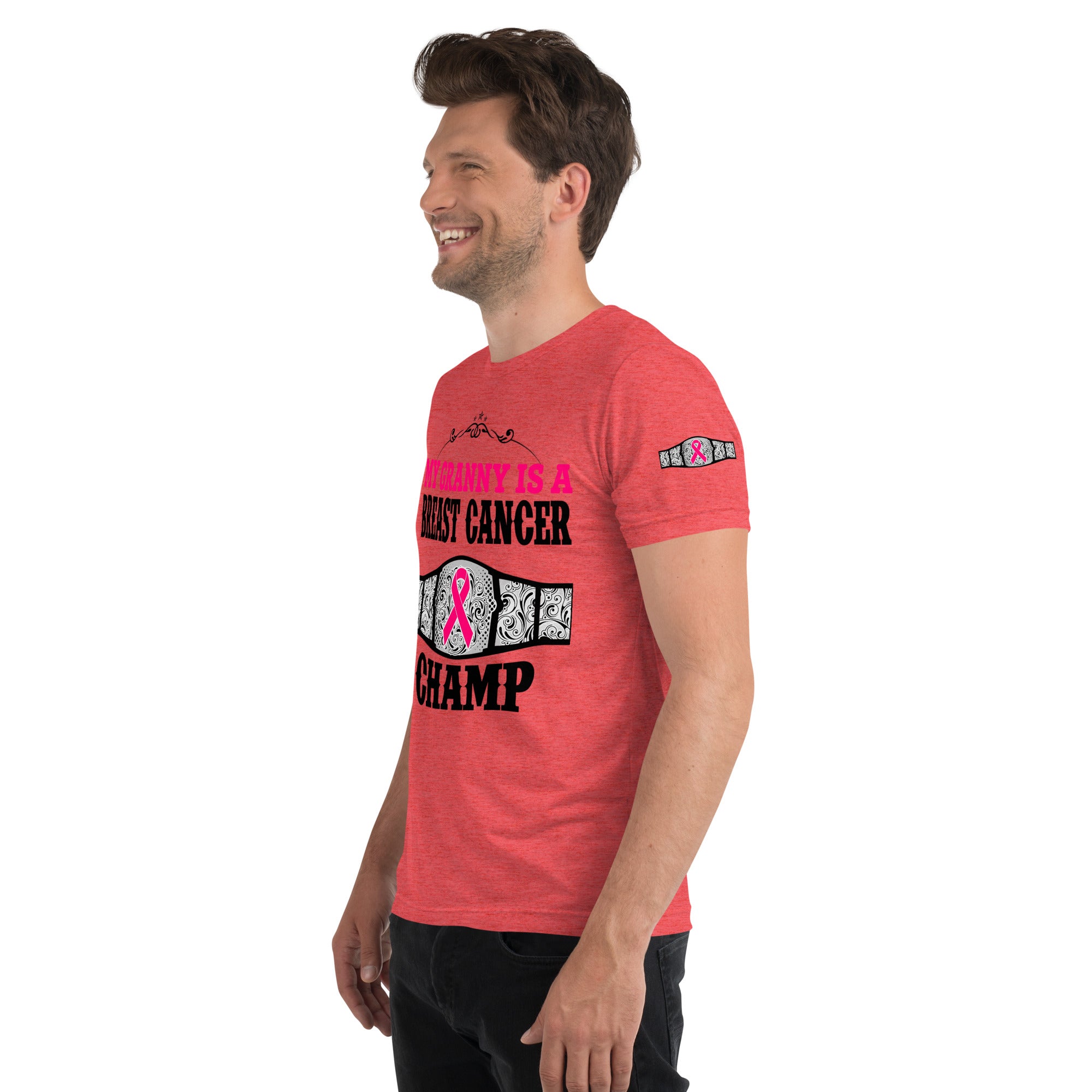 "My Granny Is A Breast Cancer Champ" Tri-Blend T-Shirt