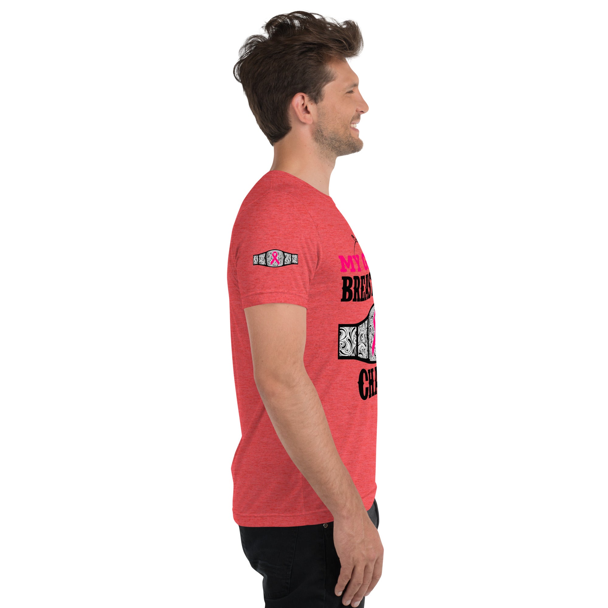 "My Granny Is A Breast Cancer Champ" Tri-Blend T-Shirt