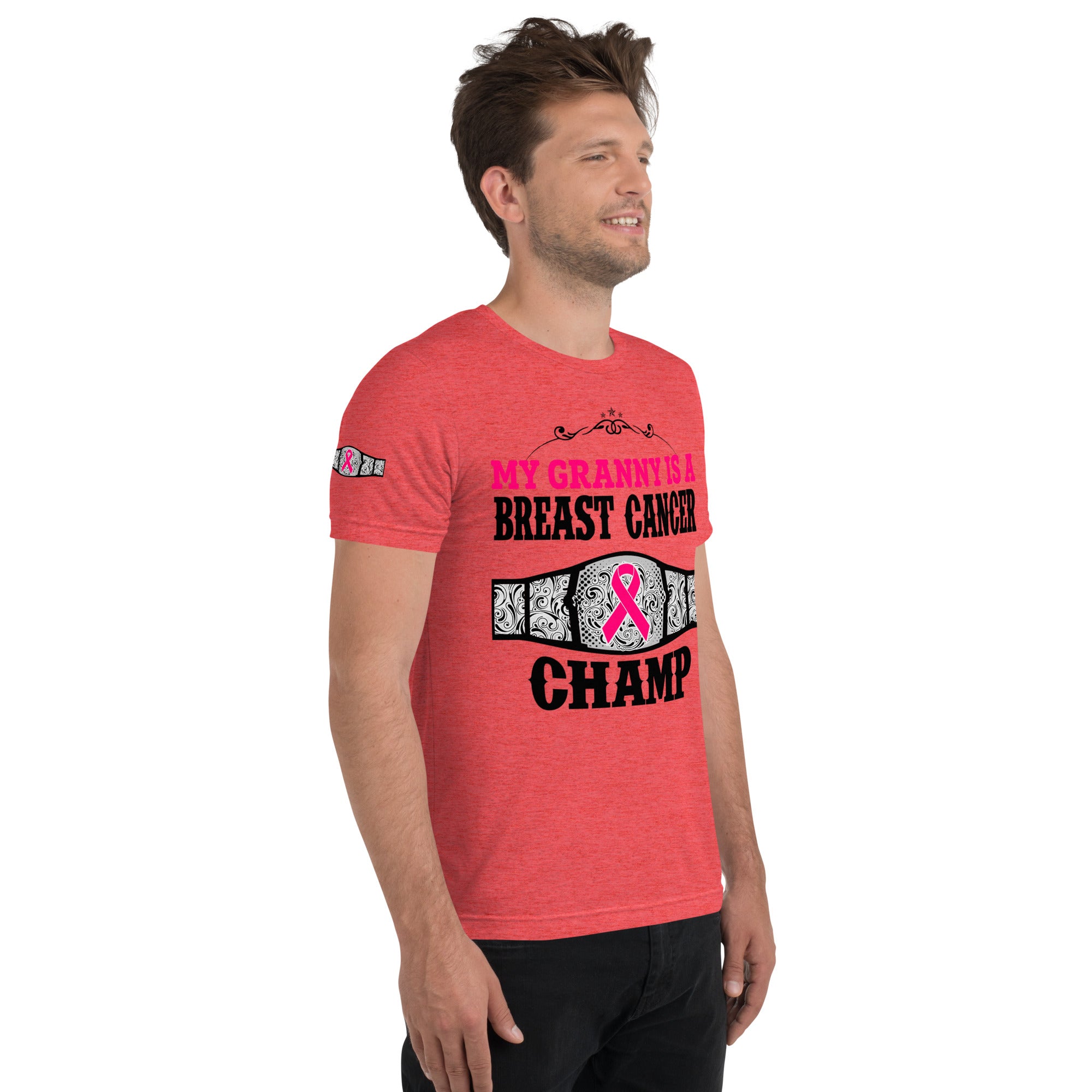 "My Granny Is A Breast Cancer Champ" Tri-Blend T-Shirt