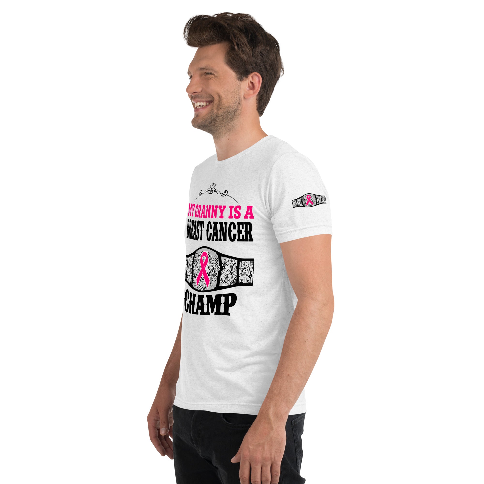 "My Granny Is A Breast Cancer Champ" Tri-Blend T-Shirt