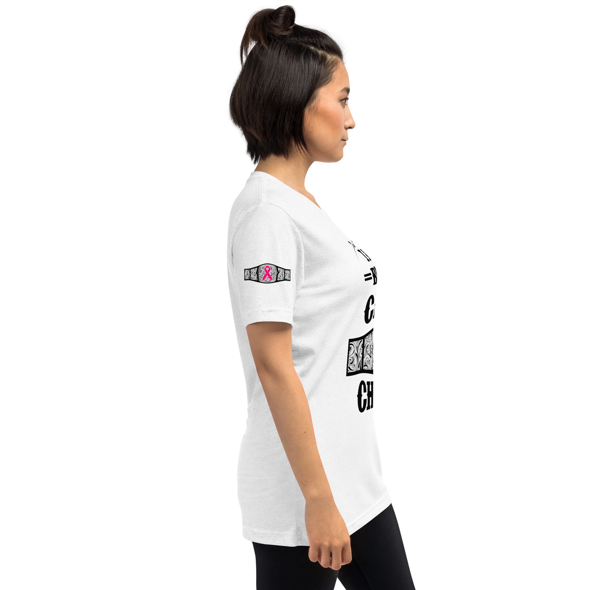 "I Am A Breast Cancer Champion" Short sleeve t-shirt
