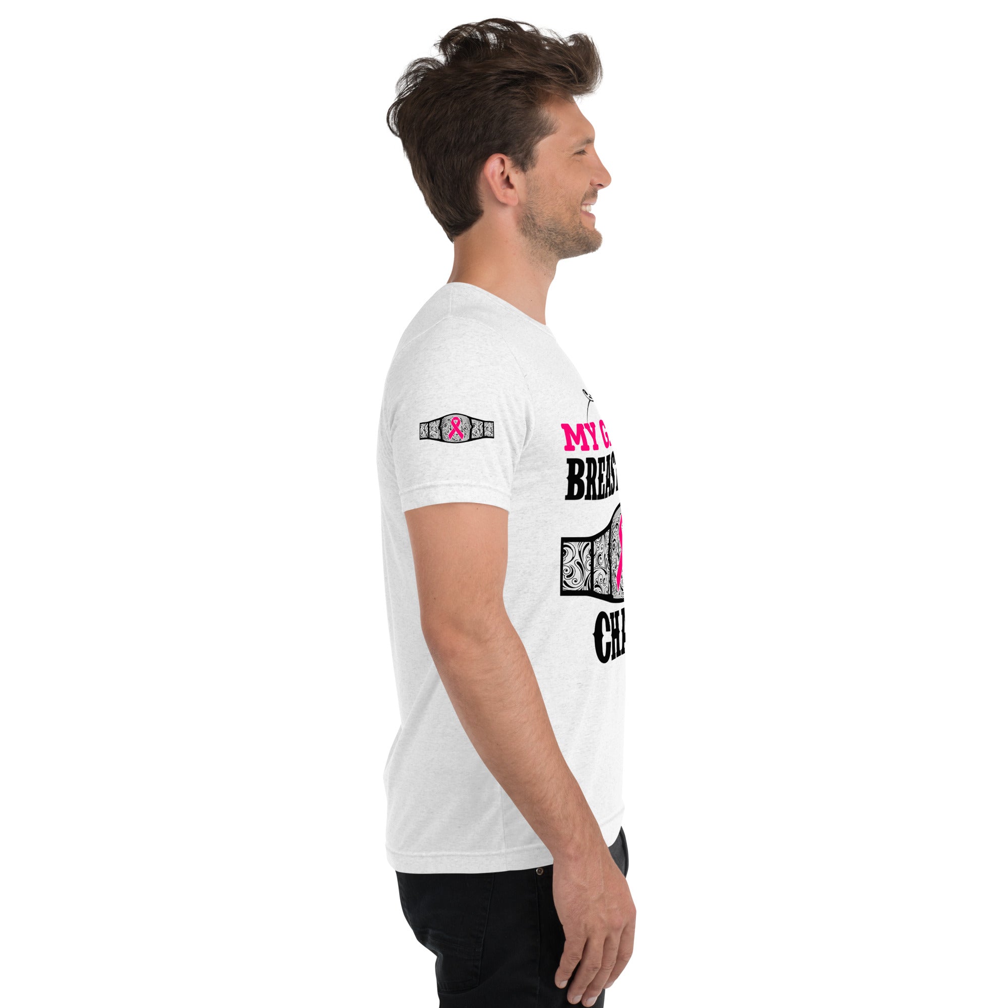 "My Granny Is A Breast Cancer Champ" Tri-Blend T-Shirt