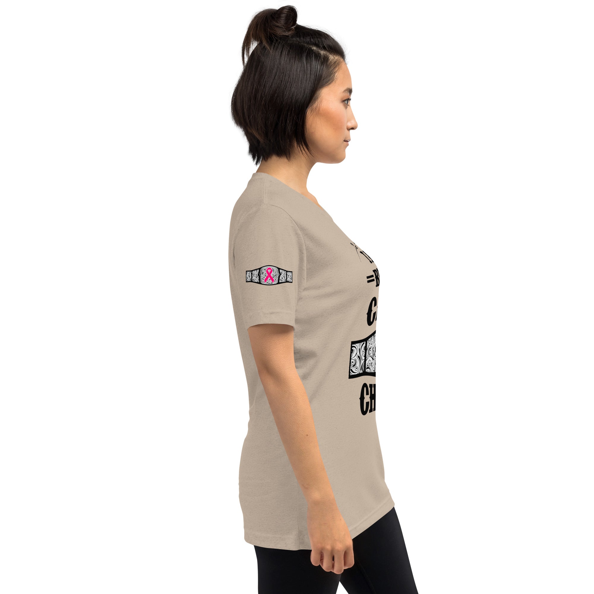 "I Am A Breast Cancer Champion" Short sleeve t-shirt