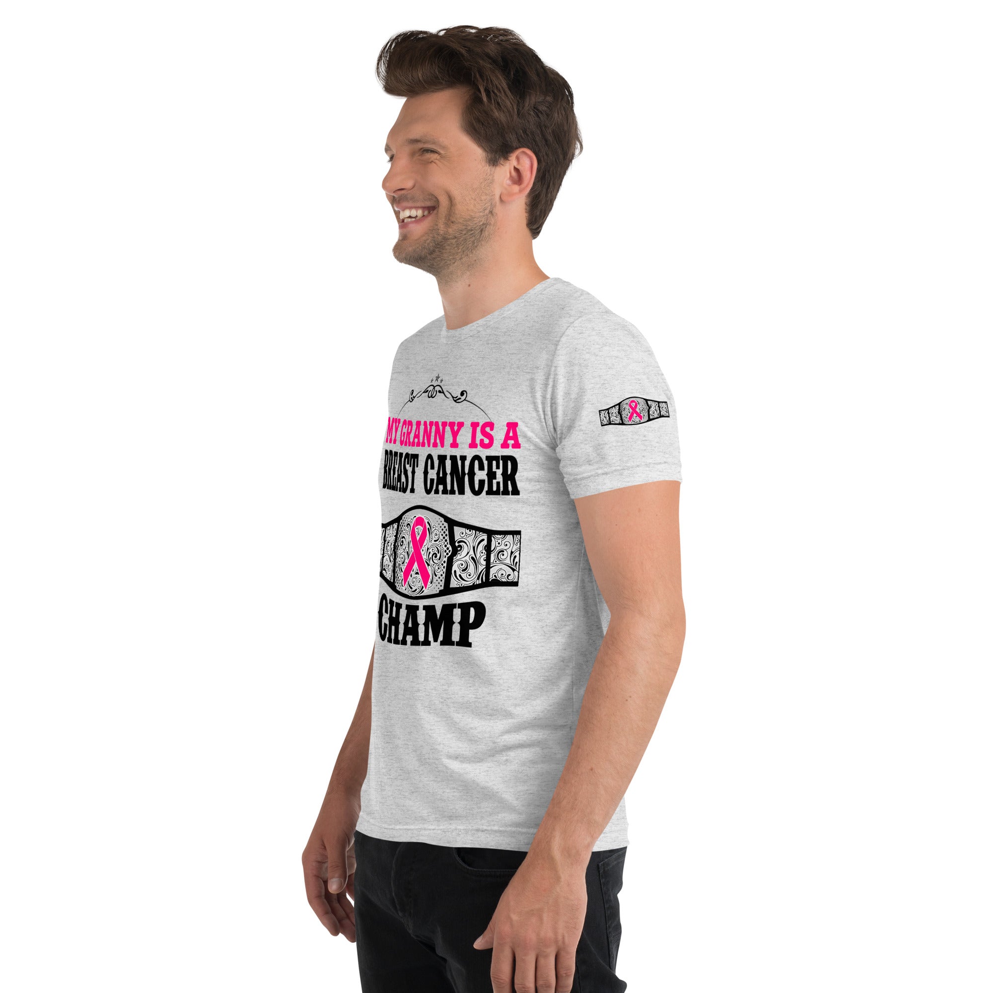 "My Granny Is A Breast Cancer Champ" Tri-Blend T-Shirt
