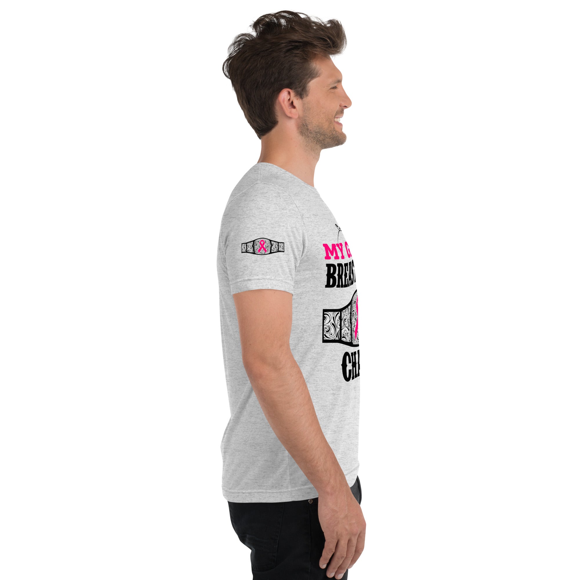 "My Granny Is A Breast Cancer Champ" Tri-Blend T-Shirt
